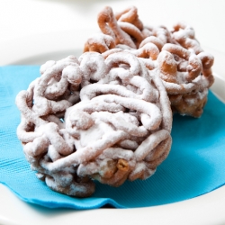 Maple Syrup infused Funnel Cakes