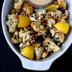 Roasted Cauliflower with Tahini