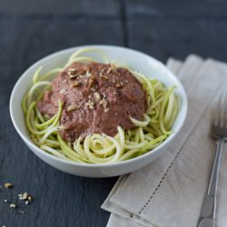 Raw Zucchini Pasta