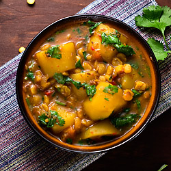 Potato and Yellow Split Pea Curry