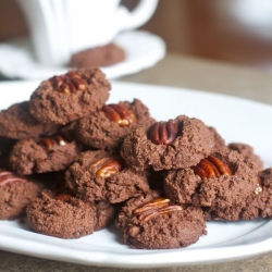 Double Chocolate Pecan Cookies