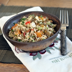 Green Lentil & Brown Rice Salad