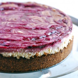 Blackberry Swirl Cheesecake