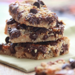 PB Chocolate Shortbread Bars