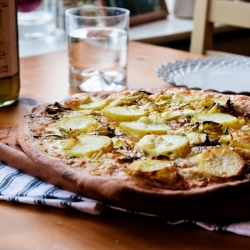 Leek and Potato Pizza