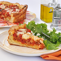 Deep Dish Pizza with Sausage