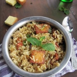 Peas & Bread Pulao