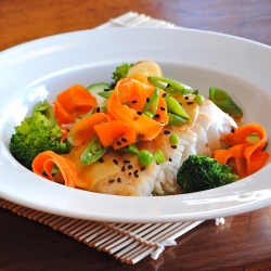 Steamed Halibut