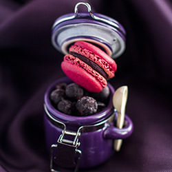 Macarons à la Cassis