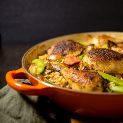 Baked Chicken Paella