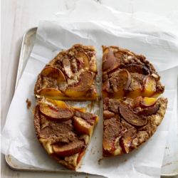 Baked Peach and Cinnamon Pancake