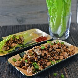 Mushroom Tofu Lettuce Wraps