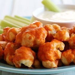 Spicy Buffalo Cauliflower Bites