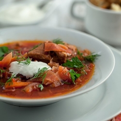 Traditional Russian Borscht