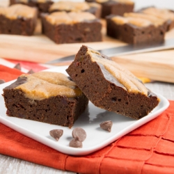 Oil-Free Carob Swirl Brownies