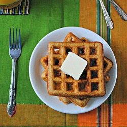 Soaked Butternut Squash Waffles