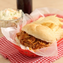 BBQ Beer Can Shredded Chicken