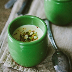 Saffron and Cardamom Panna Cotta