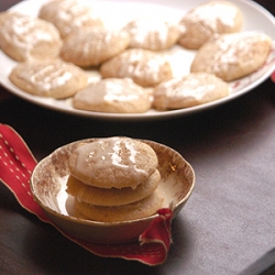 Glazed Eggnog Cookies