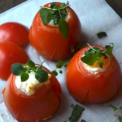 Oven Baked Tomatoes w/ Egg