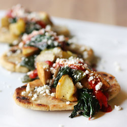 Tlacoyos w/ Chard Potatoes Mushroom