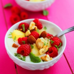 Vanilla Yogurt with Fruit and Nuts