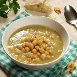 Chickpea soup w/ potatoes