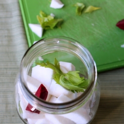 Garlicky Pickled Turnips