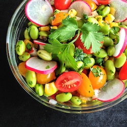 Southwest Edamame Corn Salad