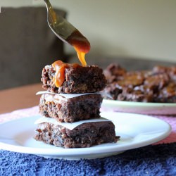 Fudgy Caramel Twix Brownies