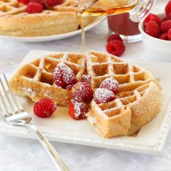 Crispy Yeasted Belgian Waffles