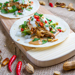 Spicy Peanut Chicken Tacos