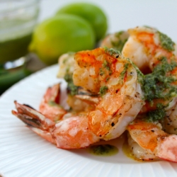 Grilled Shrimp with Serrano Mint