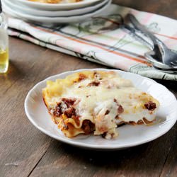 Lasagna Bolognese with Bechamel