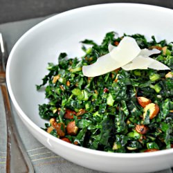 Kale Salad w/ Warm Vinaigrette