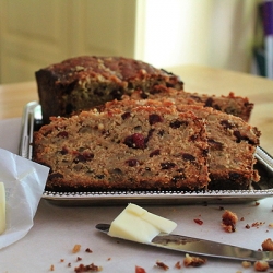 Maple Cranberry Banana Bread