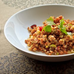 Wheat Kernel and Mulberry Salad