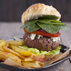 Beef Burger with Blue Cheese