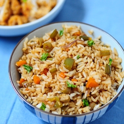 Indian-Style Vegetable Fried Rice