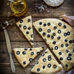 Olives and Rosemary Focaccia