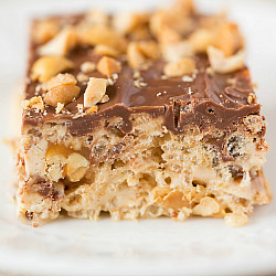 Snickers Rice Krispies Treats