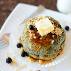 Vegan Blueberry Muffin Pancakes