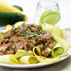 Skinny Beef Stroganoff