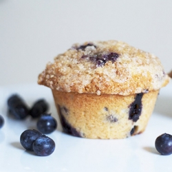 Bakery Style Blueberry Muffins