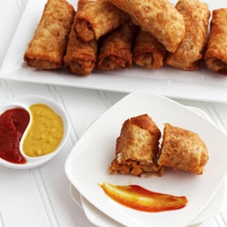 Bacon Cheeseburger Egg Rolls