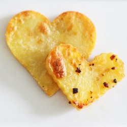 Heart Shaped Roasted Potatoes