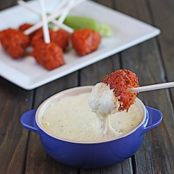 Buffalo Chicken Lollipops