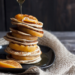 Pancakes with Persimmons