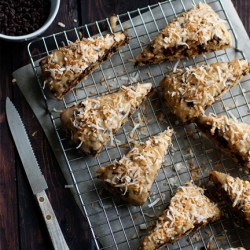 Chocolate Coconut Scones