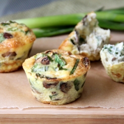 Mushroom Goat Cheese Frittata Cups